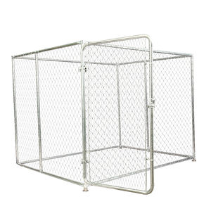 กรงสุนัขกลางแจ้งขนาดใหญ่ ตาข่ายลวดตาข่ายแบบเชื่อม รั้วฟาร์ม 2x2x2.3ม. ทอจากเหล็กชุบสังกะสี กันน้ำ ผลิตตามสั่ง - Product Image 3