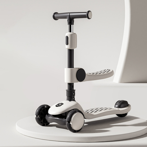 Patinete Infantil con Plegado de un Clic, Freno de Seguridad, Manillar Ajustable en 4 Niveles, Asiento Desmontable, Rodamientos Suaves, 3 Ruedas, Capacidad Máxima de 60 kg - Product Image 4