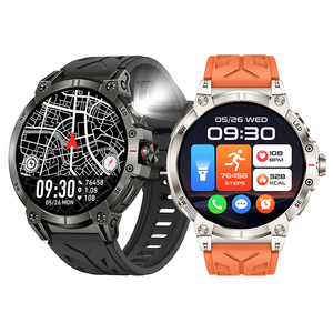 Açık spor el feneri pusula ile akıllı saat 1.8 inç HD büyük ekran BT çağrı su geçirmez sağlık erkekler akıllı saat KC89 - Product Image 1