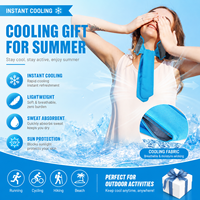 Écharpe rafraîchissante réutilisable en gel pour le cou, idéale pour soulager la chaleur estivale, thérapie par le froid pour le sport, le travail et les activités de plein air
