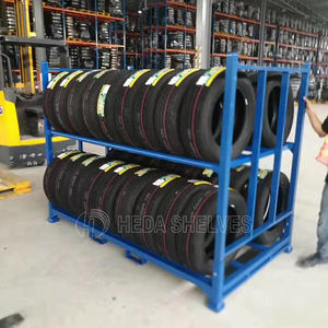 סיטונאי stackable נייד להסרה כיכר מתכת מזרן אחסון מתלה nestainer מתלה - Product Image 4