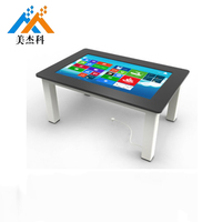 Table interactive à écran tactile intelligent d'intérieur table Android Windows pour café/conférence/jeu/réunion