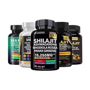 Grosir Pabrik Ashwagandha & minyak biji hitam kapsul Shilajit suplemen <span class=keywords><strong>Herbal</strong></span> lumut laut untuk Dewasa bukan untuk wanita hamil - Product Image 1