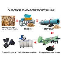 Machine de production de biochar 500kg four à charbon de bois biomasse four à charbon de bois four à pyrolyse du bois