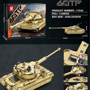 77036 1/28 реобрикса, 60 ТП, набор конструктора военной серии, набор строительных блоков, 1128 шт. в сборе, развивающие игрушки для подарков - Product Image 6