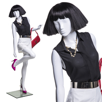 Mannequins de tête abstraits bon marché de marque européenne, en fibre de verre, corps entier, pose réaliste, mode masculine et féminine, mannequin réaliste