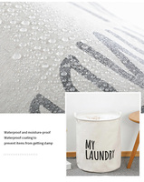 Panier à linge en toile pliable panier de rangement étanche organisateur de maison panier à linge avec cordon de serrage pour vêtements de pépinière