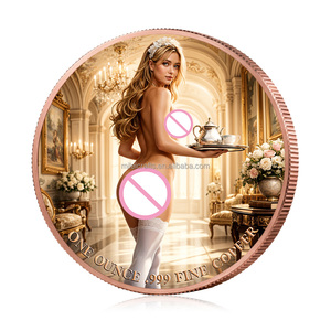 Koin Koleksi Wanita Nakal Cantik Berwarna 1oz 999 Tembaga Murni, Suvenir Koin Bundar Grosir - Product Image 3