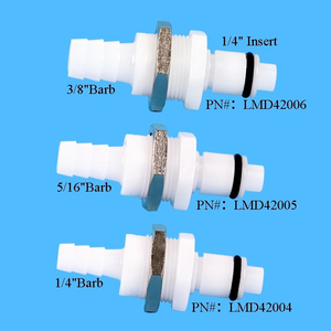 Ống nhựa kết nối nhanh chóng <span class=keywords><strong>1</strong></span>/4 "hose barb phụ kiện valved In-Line tắt van nước không khí nữ ngắt kết nối nhanh chóng khớp nối - Product Image 5