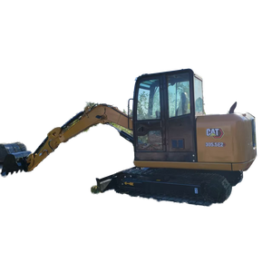 รถขุดขนาดเล็ก Caterpillar 305.5E ได้รับการรับรองมาตรฐาน CE รถขุดไฮดรอลิก Caterpillar 5.5 ตัน เครื่องยนต์คัมมินส์ พร้อมอุปกรณ์เจาะดิน - Product Image 1
