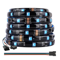 BTF LIGHTING Titik Putus Sinyal Transmisi Kontinu Verliche Fleksibel Addressable Dual Data TM1934 Ws2818 Ws2815 LED Strip