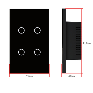 Interruptor de Pared Inteligente WiFi TUYA Graffiti de 110-240V 10A 2000W con Panel Táctil de Vidrio, Compatible con Control por Voz de <span class=keywords><strong>Alexa</strong></span> y Google Home - Product Image 3