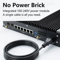 Mini PC Industrial Intel Core I3-1215U PfSense, 2x 10G SFP, 6x 2.5GbE, Soporte de Red, 96GB DDR5, Alimentación Integrada 100-240V, OPNsense