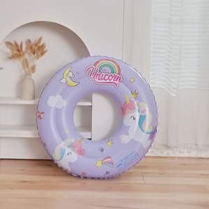 Bouée de natation pour enfants, bouée sous-aisselle épaissie en forme de licorne, double airbag, flotteur de piscine, design dessin animé, pour 3-6 ans - Product Image 4