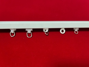 0.45 "Dia Rèm theo dõi con lăn nhựa Twin bánh Rèm Hãng với nhẫn Xếp Nếp đường sắt cho Windows tắm Rèm bài hát - Product Image 5