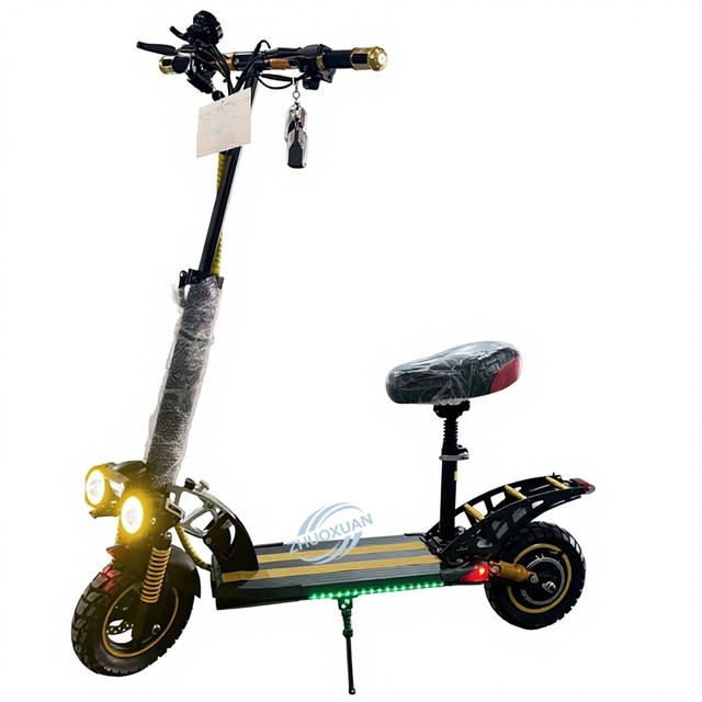 ZHUOXUAN Factory Direct 351500W Sportbikes 48V 60km/h Max Speed Dual Disc Brake Off-Road Electric Scooter for Adults