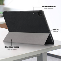 Coque pour tablette ipad Pro / Air 13 pouces 2024, housse pour ipad PRO 13 M5 2025 housse de protection ultra-mince à trois volets