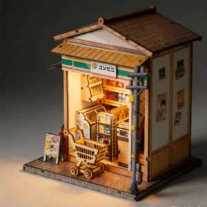 Kit de Casa en Miniatura DIY y Rincón de Lectura Japonés - Set Completo de Casa en Miniatura para Exhibición Creativa en Estanterías y Decoración - Product Image 2
