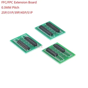 FPC FFC Flexible Flat Cable Extension Board 0.3 mm Pitch 25 31 39 45 51 PIN Connector 0.3mm