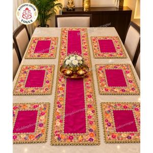 Mantel y Camino de Mesa Decorativos para Bodas, Lino para Mesa de Comedor, para Recepción, Ceremonia, Banquete, Evento, Decoración del Hogar - Product Image 1