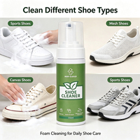 Nettoyant Moussant pour Baskets à Marque Blanche avec Brosse – Mousse Nettoyante pour Chaussures, Élimination des Taches et Blanchiment des Baskets Blanches et Chaussures de Sport