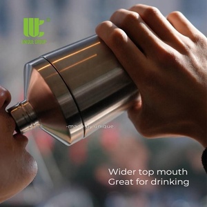 Botella Mezcladora de Acero Inoxidable con Aislamiento al Vacío de Doble Pared de 500 ml y 750 ml, Diseño Antiderrames y Mezcla Silenciosa para Nutrición Proteica - Product Image 6