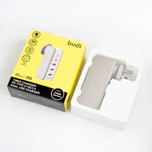 Budi/oem neue ankunft pd 18w timer ladegerät schnelle usb qc 3,0 schnell wand ladegerät 18w 2 USB 5V2. 4A Chargeing Station