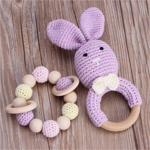 CHAUDE Crochet <span class=keywords><strong>Lapin</strong></span> En <span class=keywords><strong>Bois</strong></span> À Mâcher Formation Jouet Sensoriel <span class=keywords><strong>Lapin</strong></span> Hochet À La Main Bûche Mignon Forme Crochet Bébé Hochet <span class=keywords><strong>Anneau</strong></span> De <span class=keywords><strong>Dentition</strong></span> - Product Image 4