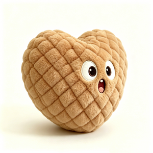 Cojín de felpa suave personalizado con forma de corazón de cacahuete, divertido regalo de cumpleaños para adolescentes. - Product Image 1