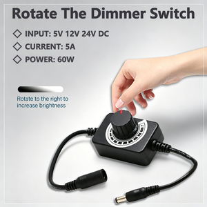 Interrupteur rotatif DC5-24V adapté aux petits ventilateurs, aux lampes LED avec température réglable, à la variation de luminosité et au contrôle de la vitesse, personnalisable - Product Image 1