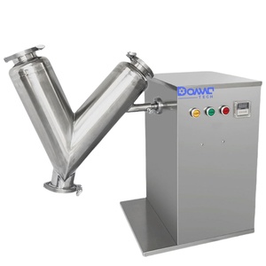 Mezclador de Polvo Tipo V de Acero Inoxidable SUS304 con Agitador de Cinta y Tornillo para Plantas de Fabricación de Detergentes - Product Image 1