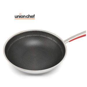 <span class=keywords><strong>Wok</strong></span> de Acero Inoxidable de 32 cm, Ecológico, Antiadherente, Libre de PFOA, con Tapa de Vidrio Triple, Utensilios de Cocina de Metal <span class=keywords><strong>para</strong></span> Gas e Inducción - Product Image 4