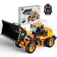 Ensemble de blocs de construction STEM 653 pièces, Bulldozer programmable à double commande, Jouet de simulation de bulldozer en briques