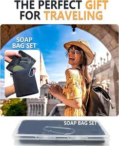 <b>Travel</b> Soap Bag Waterproof Leakproof <b>Travel</b> Soap Case Camping Essentials Supplies Quick Dry Soap Pouch - Product Image 4