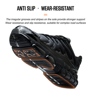 <span class=keywords><strong>Scarpe</strong></span> <span class=keywords><strong>Antinfortunistiche</strong></span> Nere da <span class=keywords><strong>Uomo</strong></span> Professionali con Punta in Acciaio, Antiscivolo, in EVA e Mesh per Lavoro Primavera-Autunno - Servizio A-Z - Product Image 5