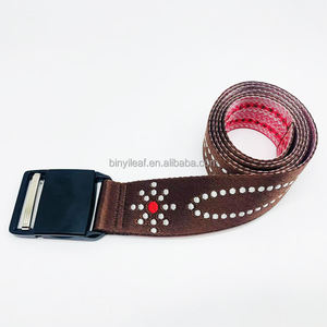 Cinturón de nailon para hombre, cinturón de capeesh de esquí para deportes al aire libre con hebilla magnética de Metal y logotipo personalizado de 38MM - Product Image 3