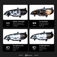 Phares de voiture pour BMW X5 E70 2007-2013, phares LED améliorés, nouveau projecteur laser, éclairage avant, double DRL, clignotants