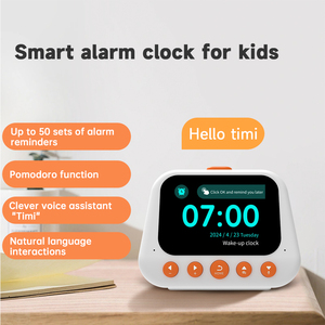 Réveil intelligent pour enfants Xiuda DA-AI avec chargement USB, interaction vocale IA, minuteur d'étude Pomodoro, rappels d'alarme multi-groupes, <span class=keywords><strong>chronomètre</strong></span> - Product Image 5