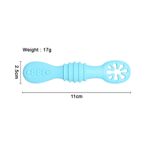 Juego de cucharas de silicona <span class=keywords><strong>para</strong></span> alimentos <span class=keywords><strong>para</strong></span> niños pequeños sin BPA, primera etapa de entrenamiento, <span class=keywords><strong>cuchara</strong></span> de silicona <span class=keywords><strong>para</strong></span> bebé - Product Image 6
