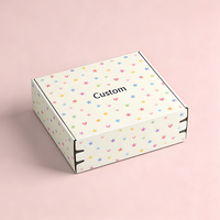 Boîte en papier portable écologique personnalisée TongKun avec fermeture éclair, recyclable, auto-adhésive, pour sous-vêtements et chaussettes, avec bande de déchirement et gaufrage