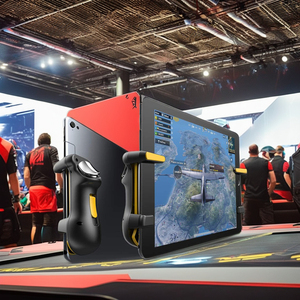 Pengontrol Gim Joystick Empat Jari Nirkabel dengan Fitur Menembak dan Trigger Titik untuk iPad untuk Ponsel PUBG Mobile Penggunaan dengan Bantalan - Product Image 3