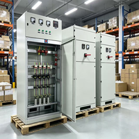 Gabinete de Compensación de Condensadores de Bajo Voltaje Fuken Personalizado, Panel de Banco de Condensadores para Corrección del Factor de Potencia Trifásico, Control PLC, IP55