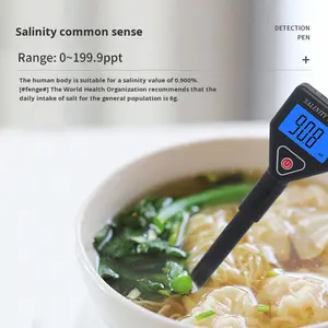 Analyseur de salinité numérique portable ABS, analyseur de concentration pour l'eau de mer, les aliments et les boissons, garantie 1 an - Product Image 3