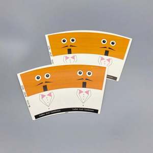 Vaso de Papel con Recubrimiento de PE, Diseño Personalizado, para Alimentos, Snacks, Ensaladas, Fideos, Café, Leche y Bebidas, con Impresión Offset a Doble Cara - Product Image 1