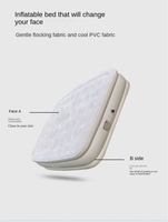 Matelas Gonflable Double Épais Prêt à Expédier, Lit d'Appoint Portable en PVC pour Camping, Lit Gonflable Pliant pour la Maison et les Voyages (Direct Usine)