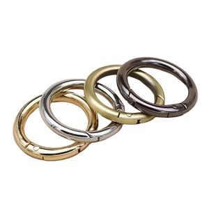 Zinc Alloy Spring <b>Ring</b> Keychain Round Buckle 20mm 25mm Gunmetal <b>Silver</b> Hard Wearing Metal <b>Key</b> Chain - Product Image 5