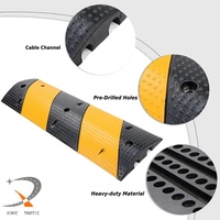 Protector de Cables de Goma Reciclada de 2 Ranuras, Protector de Cables de Alta Visibilidad, Rampa para Mangueras con Capacidad de Carga de 33000 Libras, Cubierta para Entrada de Vehículos