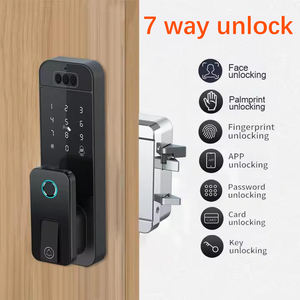 TYSH Matter Tuya Smart Rim Lock avec déverrouillage du visage Caméra Palm Vein Biométrique pour Porte de Porte Électronique Numérique WiFi Serrures de Sécurité - Product Image 3