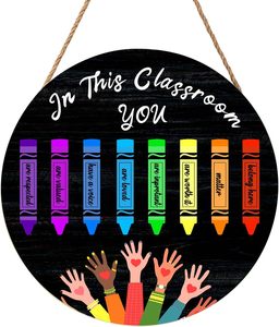 Bienvenue dans notre classe - Plaque de porte en bois - Décoration de <span class=keywords><strong>rentrée</strong></span> <span class=keywords><strong>scolaire</strong></span> - Fournitures <span class=keywords><strong>pour</strong></span> enseignants - Plaque ronde suspendue <span class=keywords><strong>pour</strong></span> <span class=keywords><strong>la</strong></span> <span class=keywords><strong>maternelle</strong></span> et <span class=keywords><strong>la</strong></span> pré<span class=keywords><strong>maternelle</strong></span> - Product Image 5