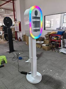 Draagbare Hot Sales Dslr <span class=keywords><strong>Ipad</strong></span> Fotocabine Machine Voor Bruiloften Kan Hoogte <span class=keywords><strong>Ipad</strong></span> Photobooth Aanpassen Met Ring Licht En Flight Case - Product Image 3